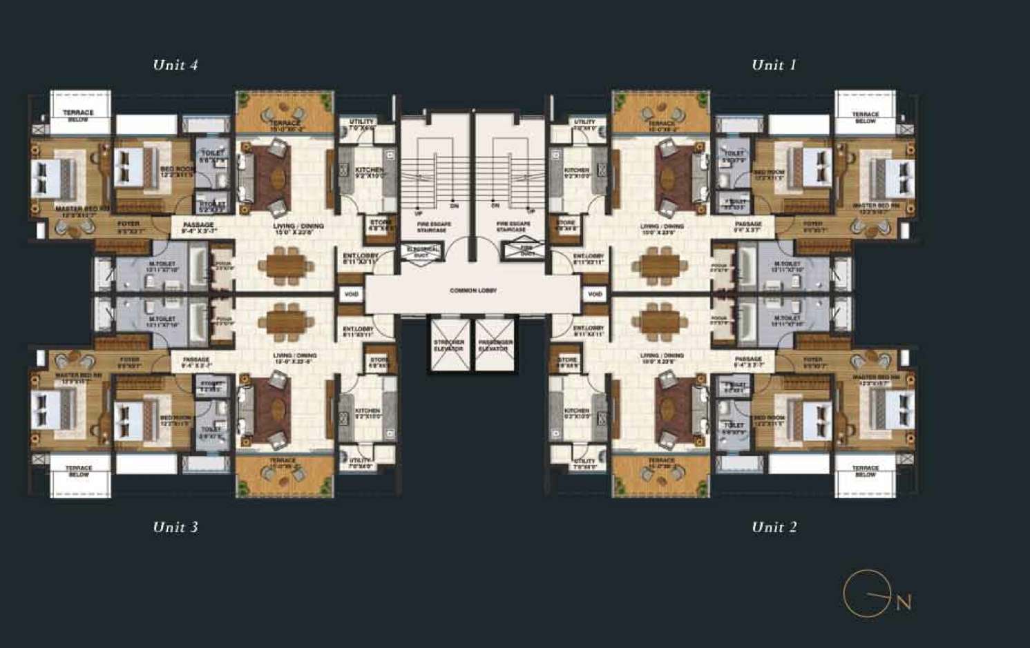 6364 Oth 2 Bhk Large Floor Plan - Lodha Belmondo, Lonavala