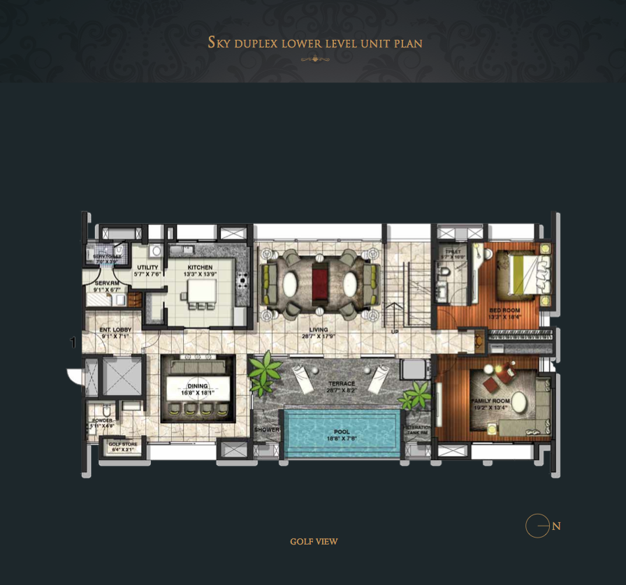 6364 Oth Duplex Floor Plan - Lodha Belmondo, Lonavala