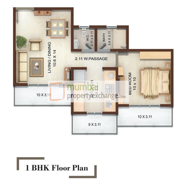 6368 Oth Floor Plan 1  - Vedic Heights, Kandivali East