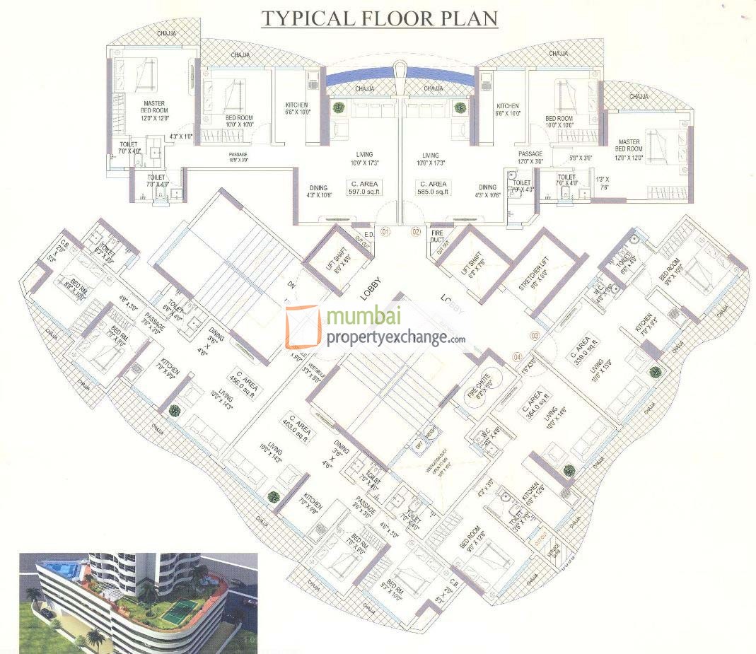 6434 Oth Floor Plan 3  - Signature I, Dahisar East
