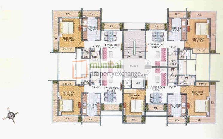 6467 Oth Floor Plan - Agarwal Hamlet, Mira Road