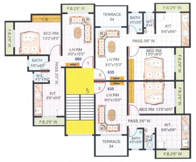3 BHK Rai Residency, Kalyan — for Sale