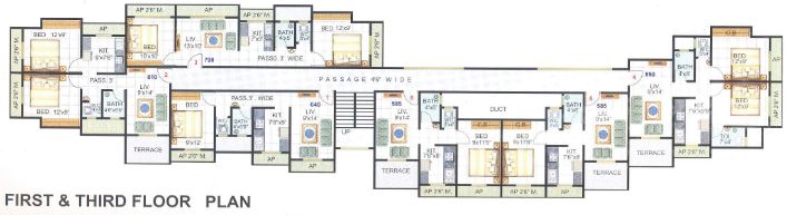3 BHK Rai Residency, Kalyan — for Sale