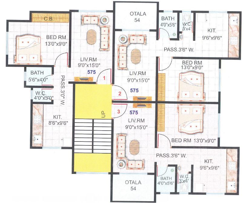3 BHK Rai Residency, Kalyan — for Sale