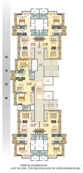 6630 Oth Floor Plan - Om Sai, Thane West
