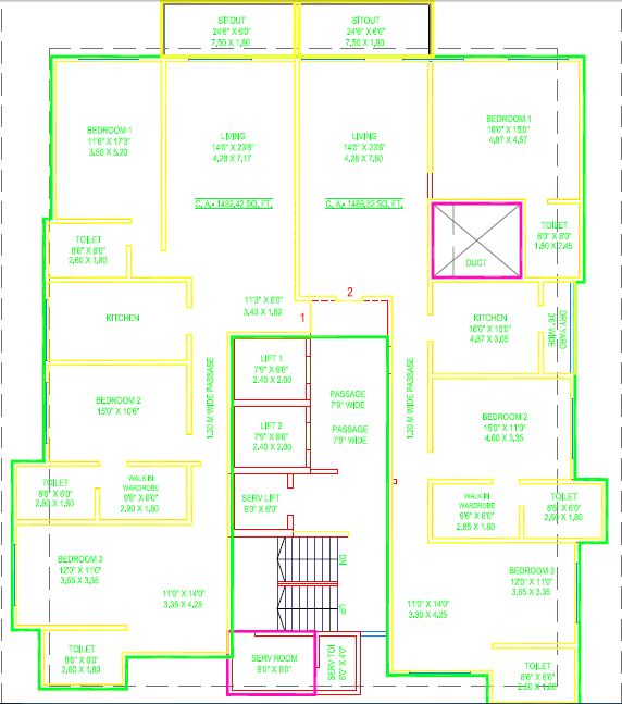 6634 Oth Floor Plan - Chamaria Niwas, Vile Parle East