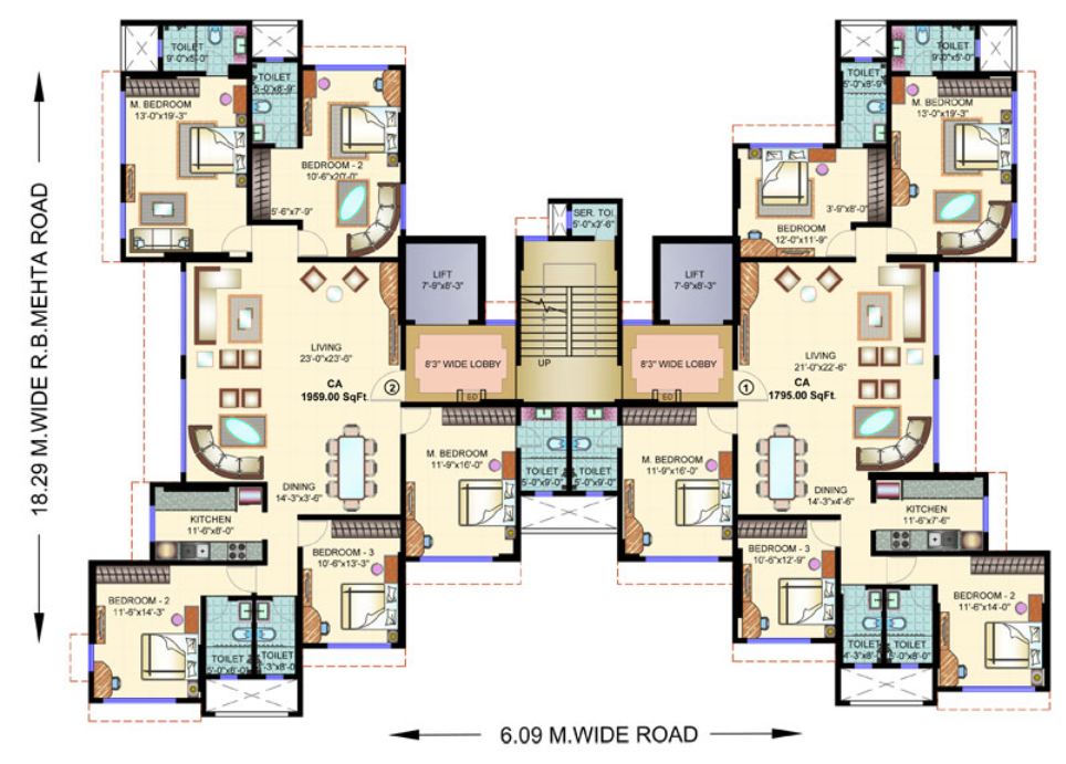 6648 Oth Floor Plan 10  - Mayfair Mystic, Ghatkopar East