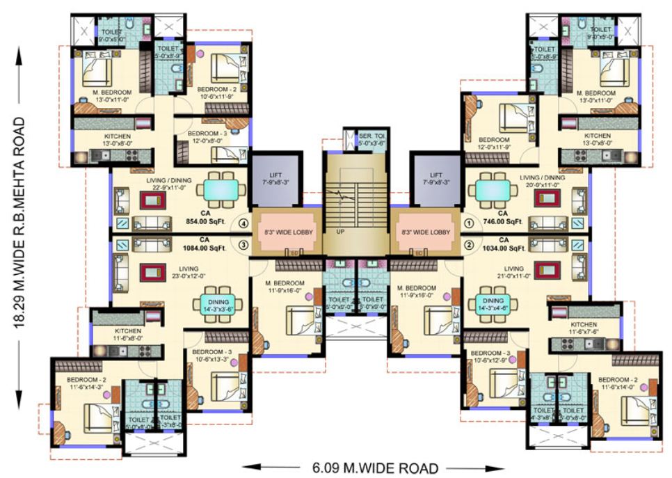 6648 Oth Floor Plan 2  - Mayfair Mystic, Ghatkopar East