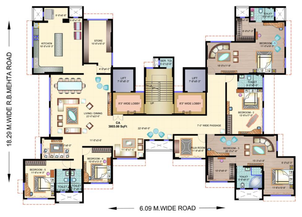 6648 Oth Floor Plan 6  - Mayfair Mystic, Ghatkopar East
