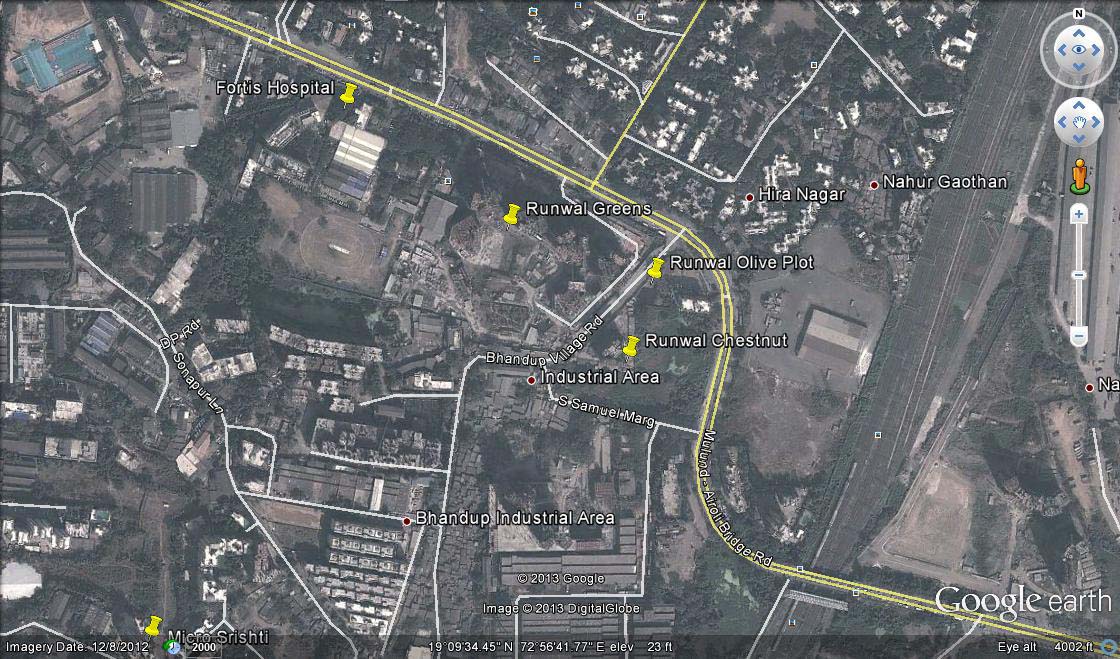 6780 Oth Google Earth - Runwal Olive, Mulund West