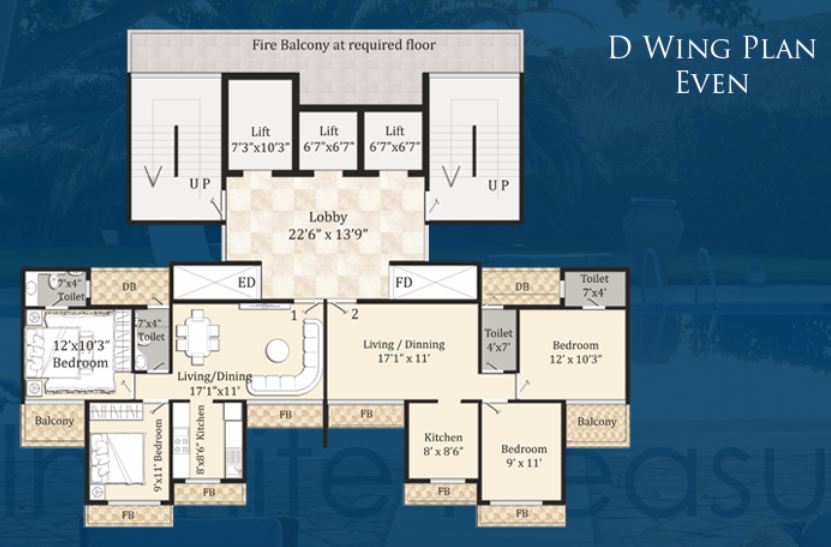 3 BHK Bhagwati Eleganza, Ghansoli — for Sale — photo 7