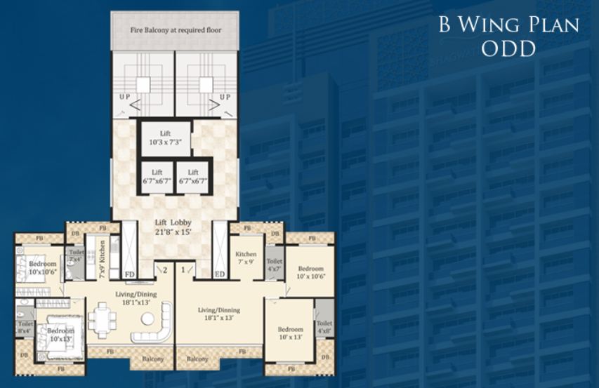 3 BHK Bhagwati Eleganza, Ghansoli — for Sale — photo 8