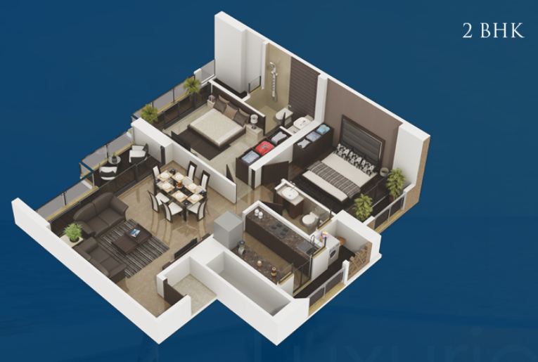 3 BHK Bhagwati Eleganza, Ghansoli — for Sale — photo 11