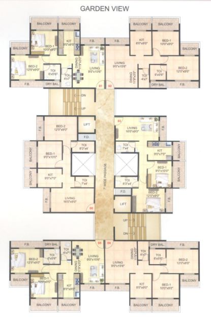 2 BHK Runwal Bliss, Taloja — for Rent