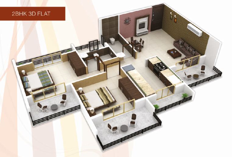 2 BHK Runwal Bliss, Taloja — for Rent