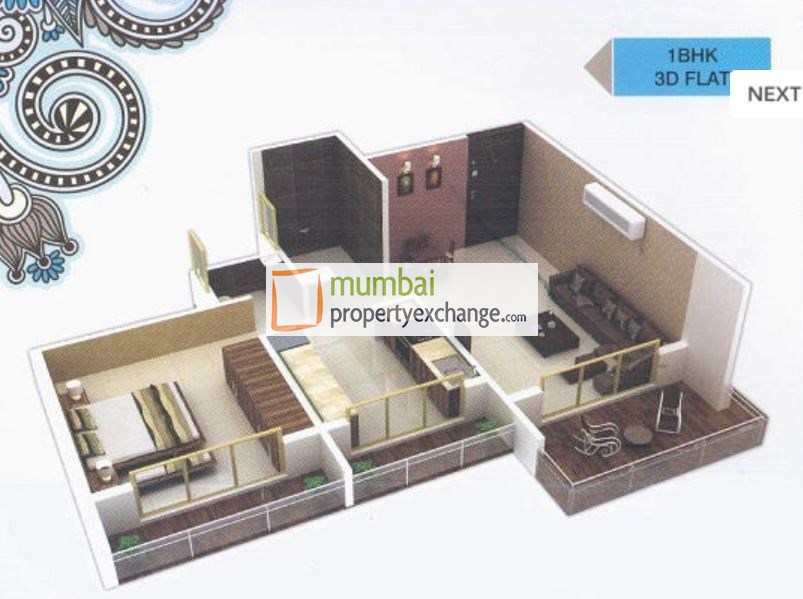 2 BHK Kuber Palace, Kalamboli — for Sale