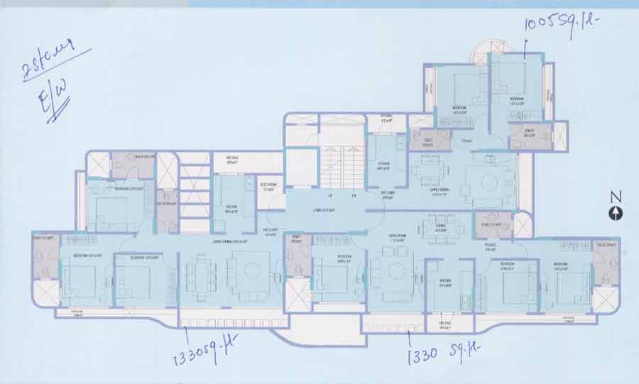 694 Oth D Wing Plan - Rustomjee Riviera, Malad West