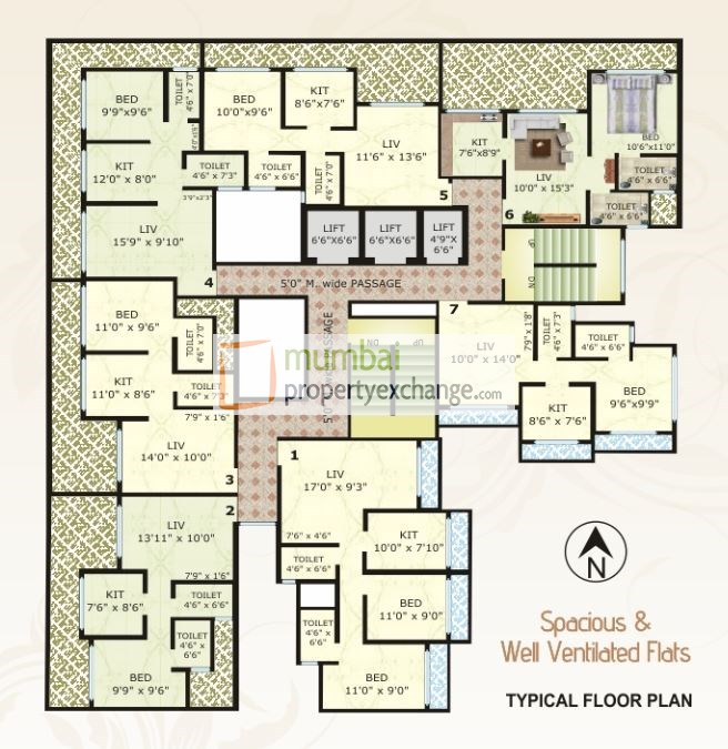 7020 Oth Floor Plan - Vinay Unique Corner, Virar