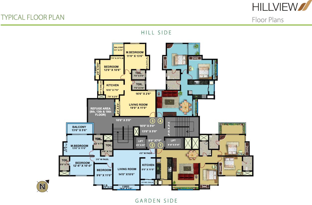 1 BHK Hill View Bldg, Bandra West — for Sale