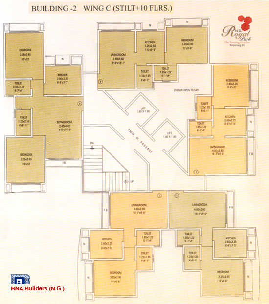 896 Oth Floor Plan 10  - N G Royal Park, Kanjur Marg