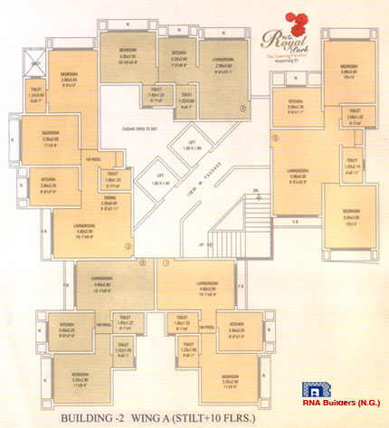 896 Oth Floor Plan 2  - N G Royal Park, Kanjur Marg