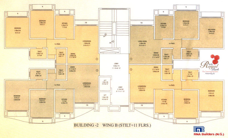 896 Oth Floor Plan 4  - N G Royal Park, Kanjur Marg