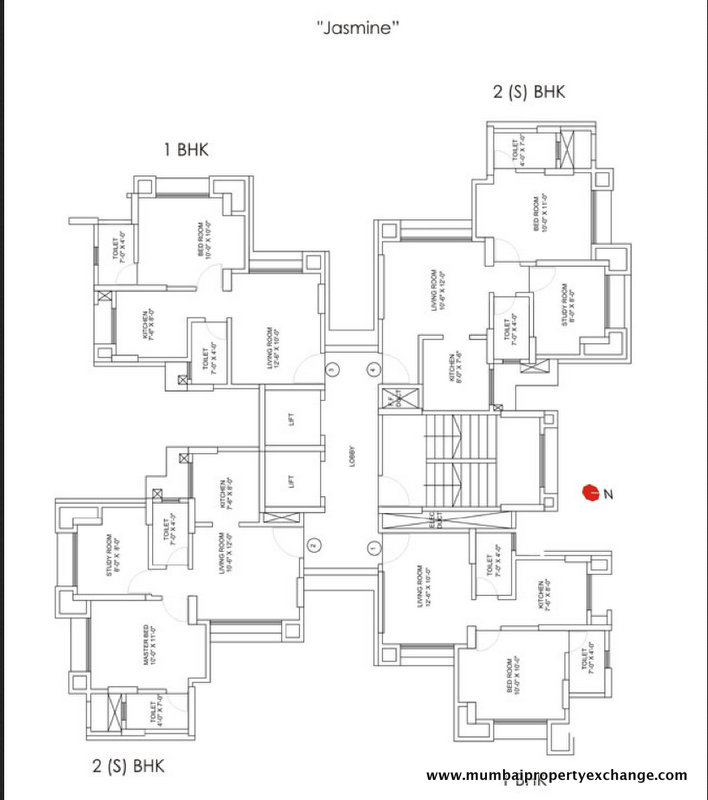 918 Oth Floor Plan 3  - Runwal Garden City, Thane West