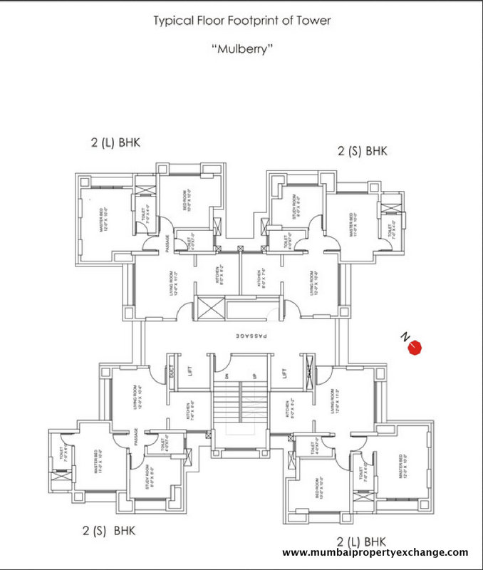 918 Oth Floor Plan 6  - Runwal Garden City, Thane West