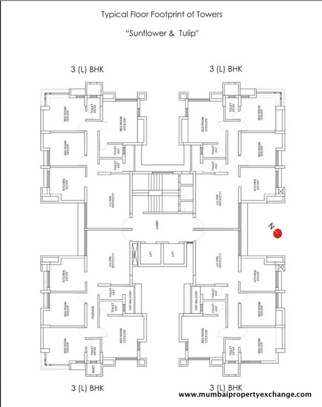 918 Oth Floor Plan 8  - Runwal Garden City, Thane West