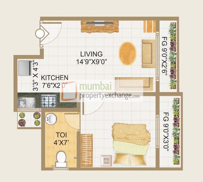 9202 Oth Floor Plan - Lake View, Powai