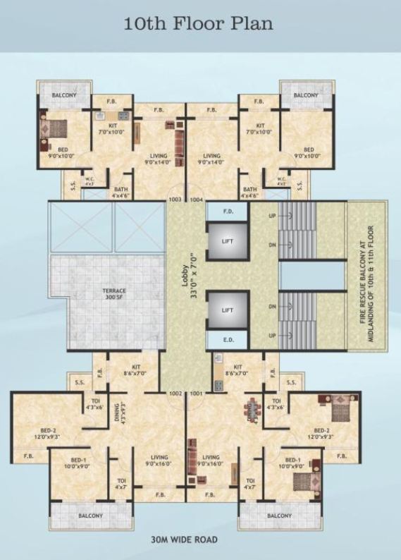 2 BHK TROPICAL LAGOON, Thane West — for Rent