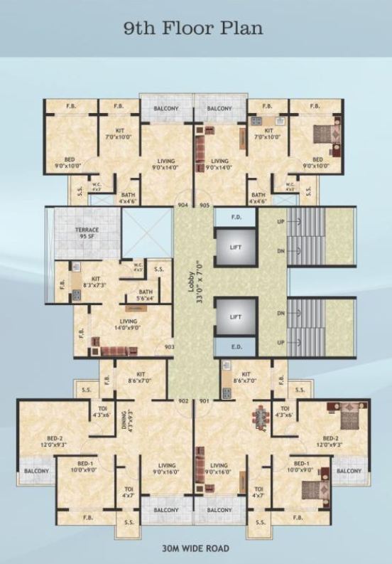 2 BHK TROPICAL LAGOON, Thane West — for Rent