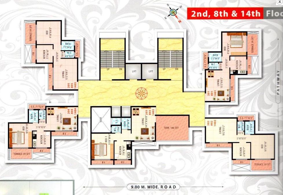 9247 Oth Floor Plan 2  - Mahavir Residency, Airoli