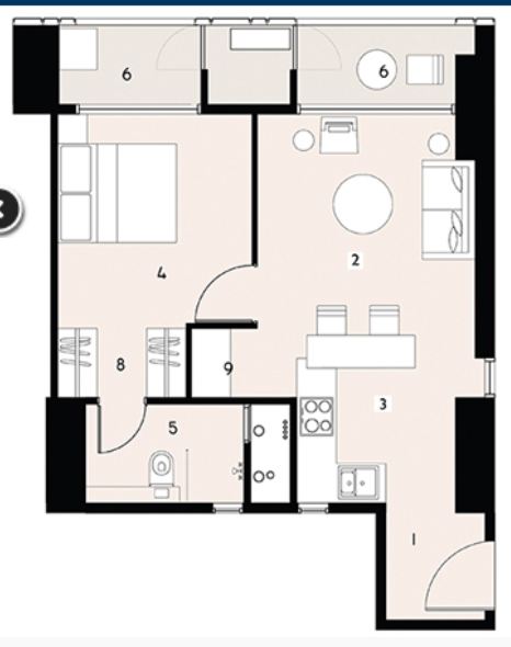 3 BHK Semi Furnished in Lodha Enchante , Wadala