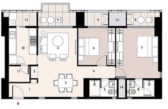9277 Oth Floor Plan 3  - Lodha Enchante, Wadala