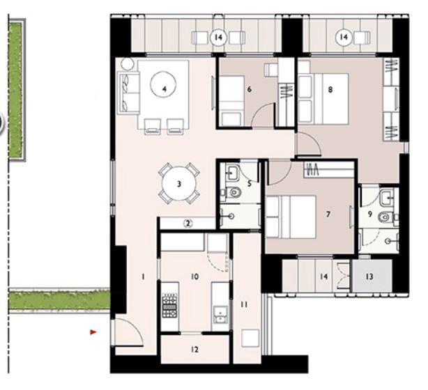 9277 Oth Floor Plan 5  - Lodha Enchante, Wadala