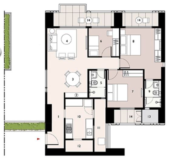 9277 Oth Floor Plan 6  - Lodha Enchante, Wadala