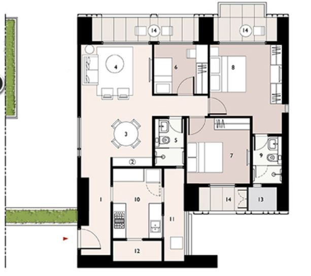 9277 Oth Floor Plan 7  - Lodha Enchante, Wadala