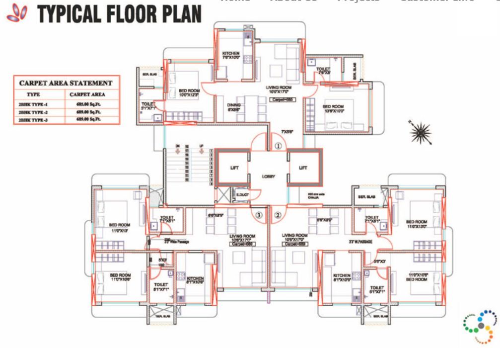 9348 Oth Floor Plan 2  - Acropolis, Borivali West
