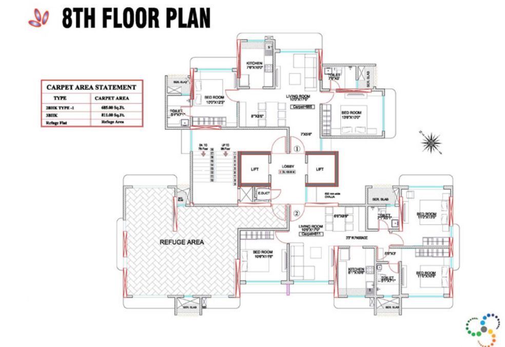 9348 Oth Floor Plan 3  - Acropolis, Borivali West