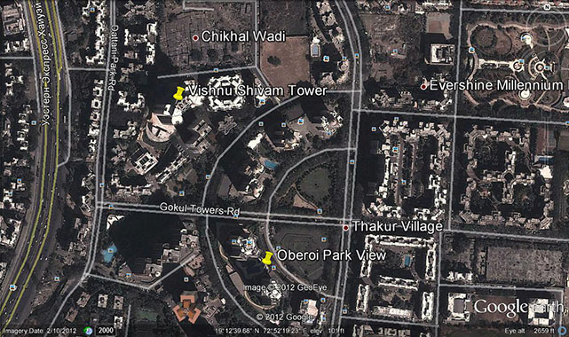 939 Oth Google Earth - Vishnu Shivam Mall, Kandivali East