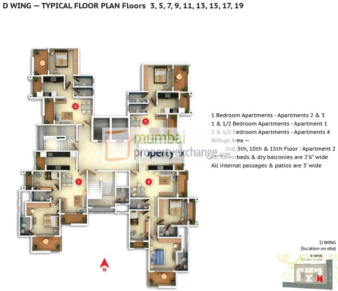 9751 Oth Floor Plan 6  - Darvesh Horizon, Dahisar East
