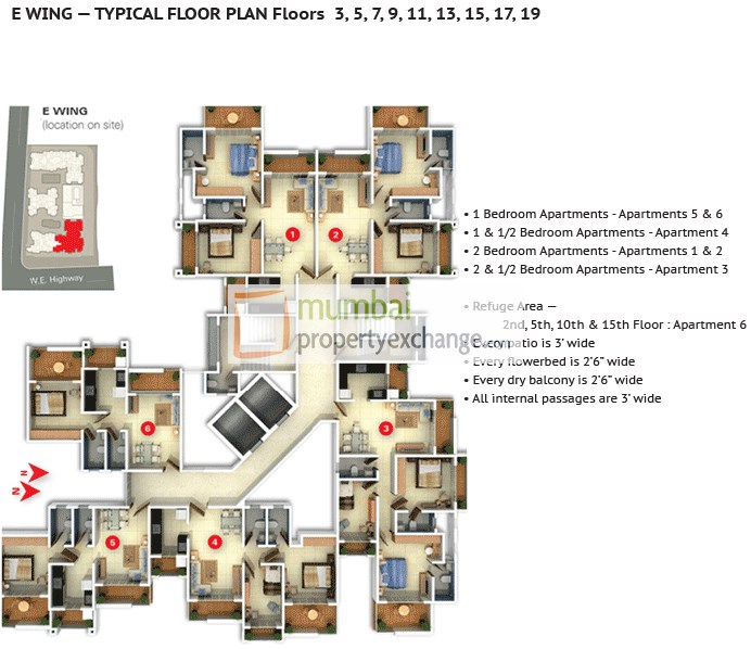 9751 Oth Floor Plan 8  - Darvesh Horizon, Dahisar East