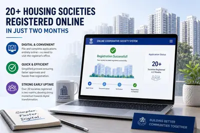 More than 20 Maharashtra societies complete online registration in two months