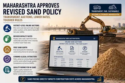 Maharashtra revises royalty rates under its new sand policy