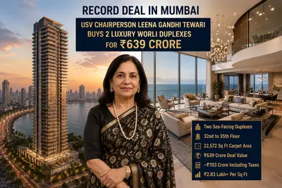 USV's Leena Gandhi Tewari buys a Worli duplex for a record ₹639 crore