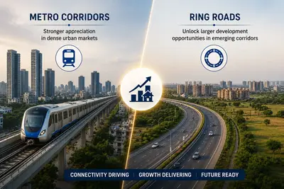 Metro corridors or ring roads — which lifts property values more?