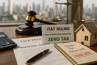 ITAT grants tax relief on a ₹5 crore Mumbai land sale despite a late ITR