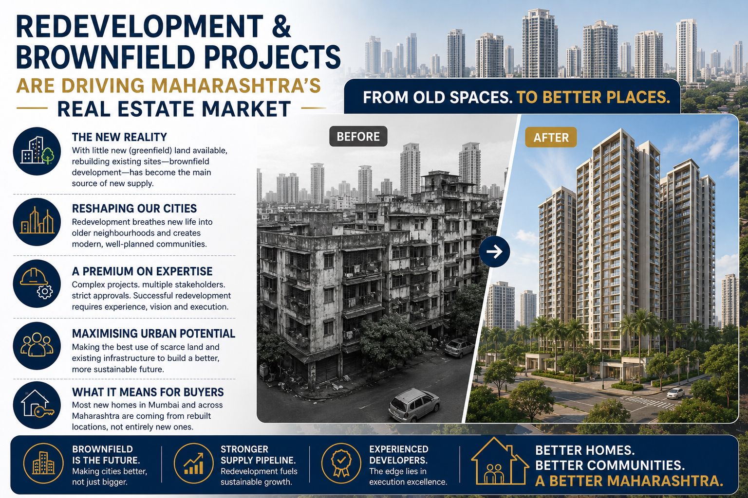 Redevelopment and Brownfield Projects Drive Maharashtra Housing Growth