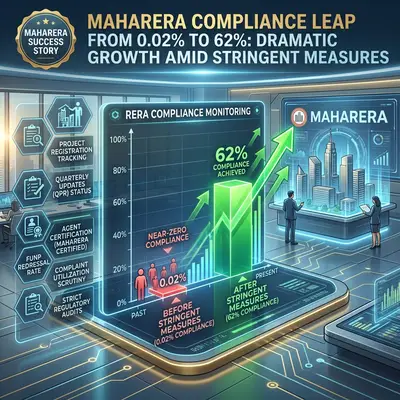 MahaRERA project-update compliance jumps from 0.02% to 62% after tighter rules